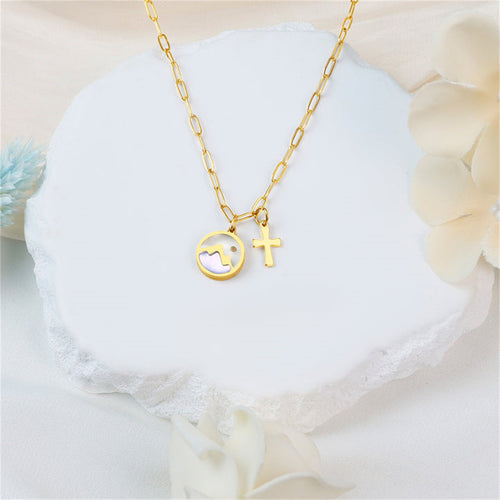 Capsella bursa‑pastoris Seed Wish Oval Stainless Steel Pendant Necklace, Gift for Men, Women and Couples